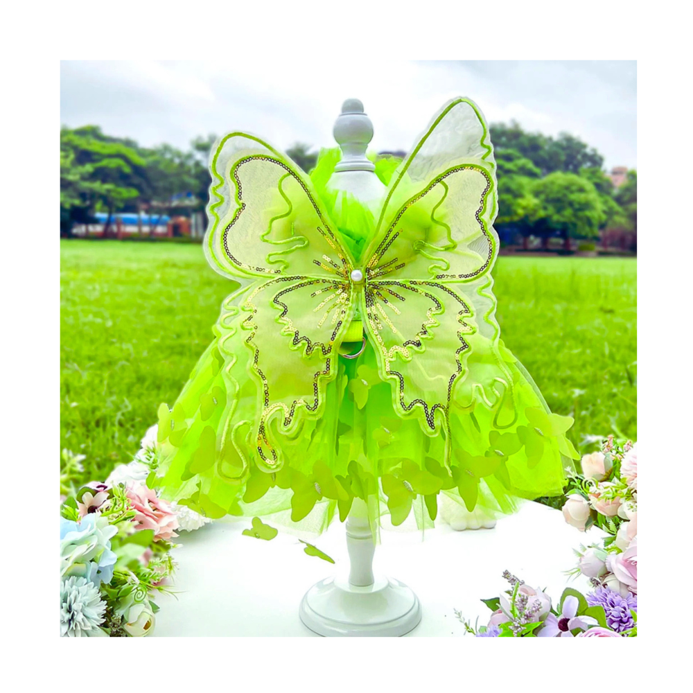 Premium Butterfly Princess Dress Thin Stylish Summer Cat Dress for Party, Eid, and Birthday