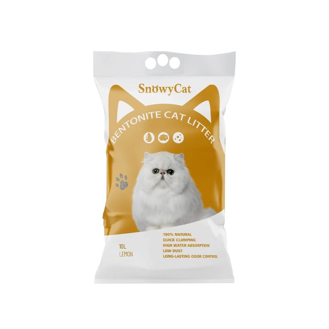 Snowycat Bentonite Cat Litter Lemon 10L