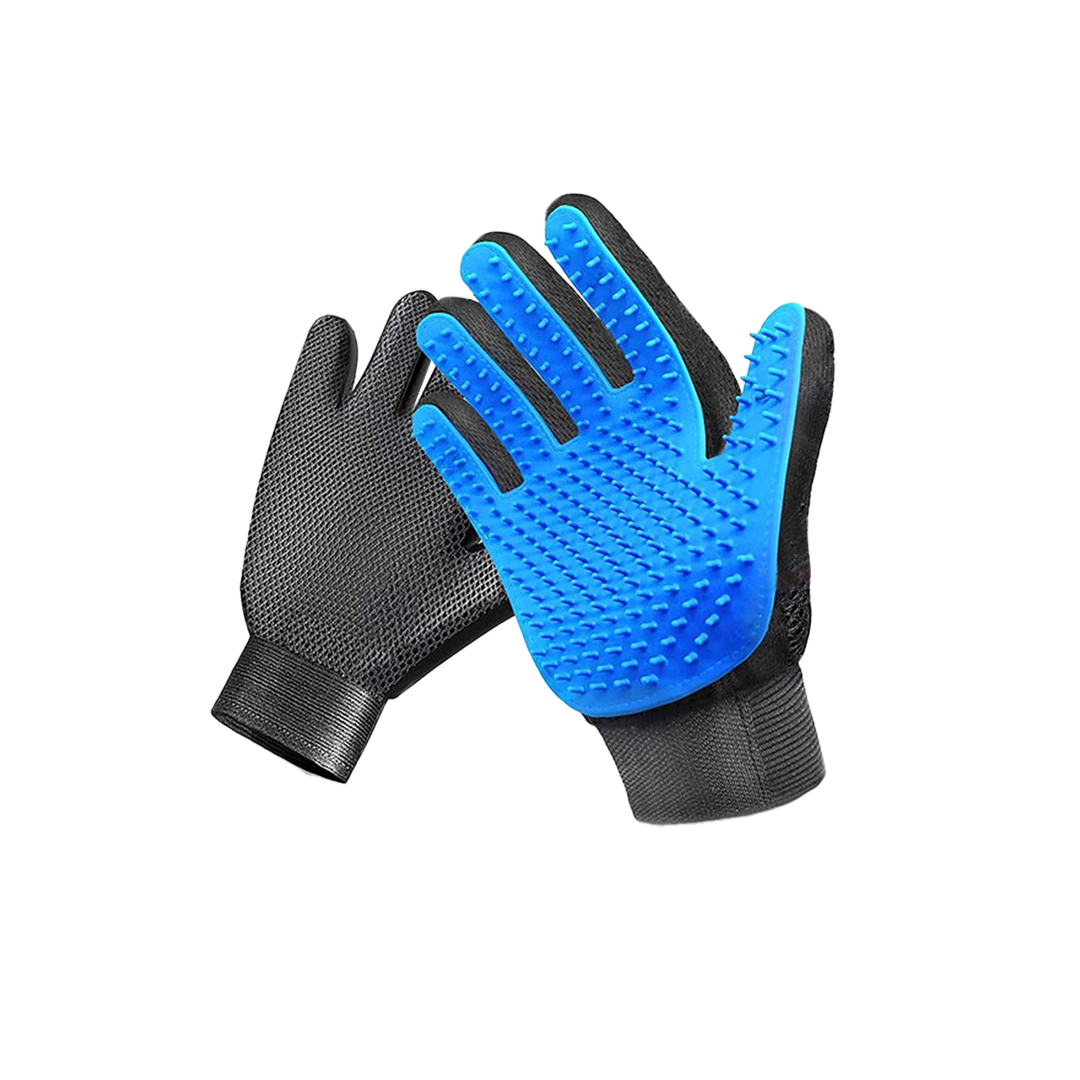 Pet Grooming Bath Brush Hand Gloves (1 Piece)