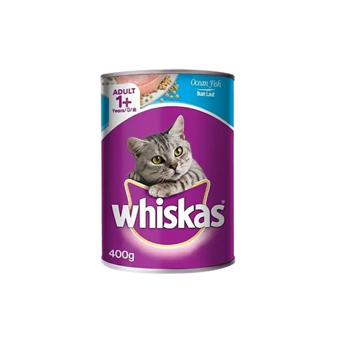 Whiskas Adult Cat Canned Food Ocean Fish 400gm