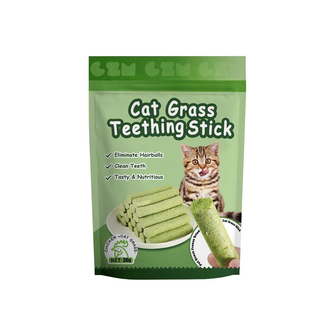 Cat Grass Teething Stick Chicken Flavour (6 Pieces Set)