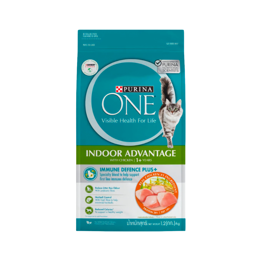 Purina One Cat Food Adult Indoor Advantage with Chicken 1.2kg
