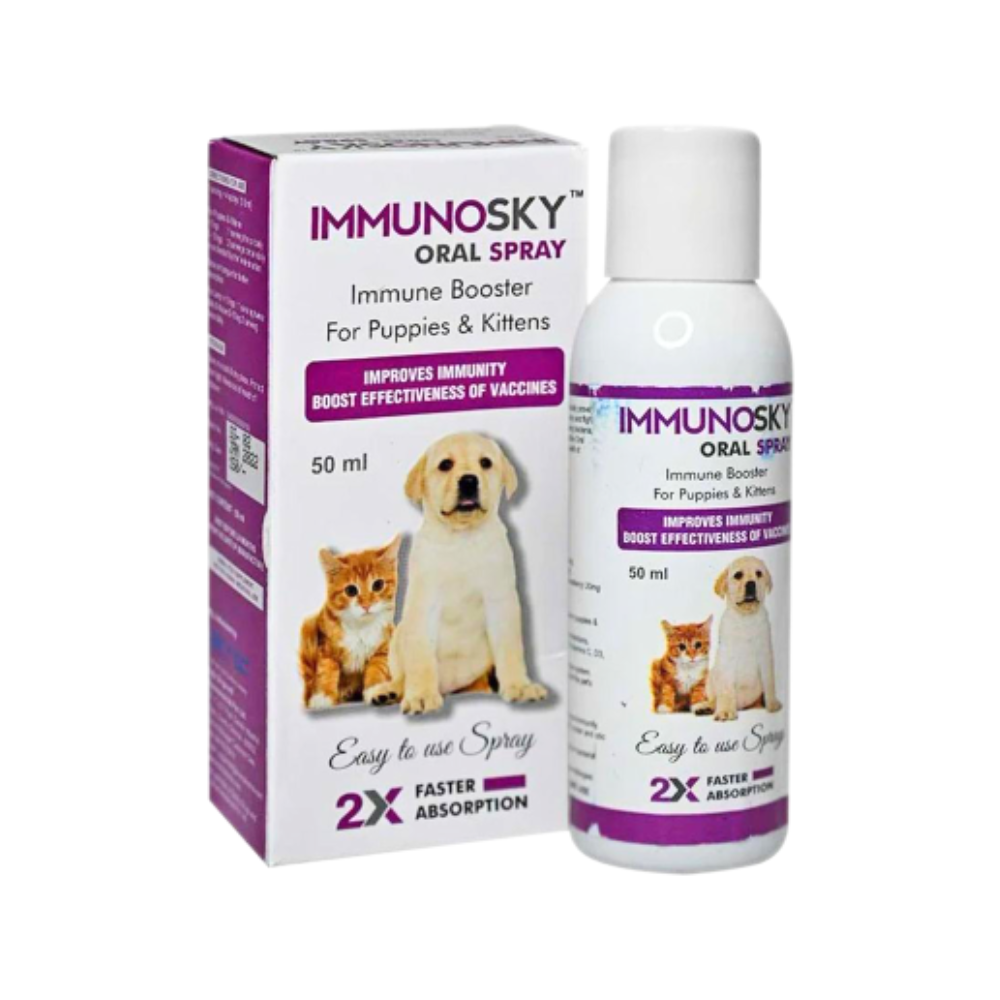 Immuno Sky Immune Booster Oral Spray for Puppies and Kittens 50ml
