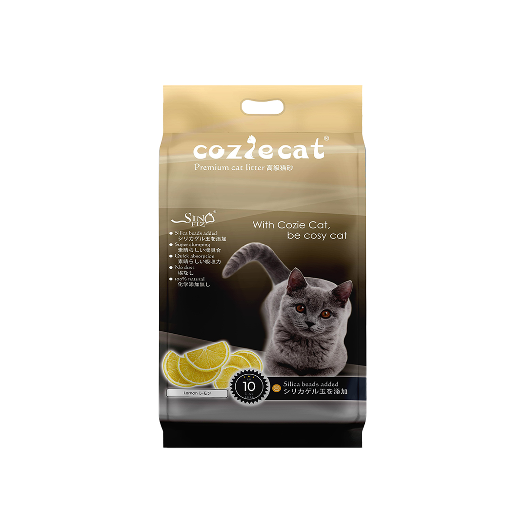 Coziecat Premium Clumping Cat Litter Lemon 10L