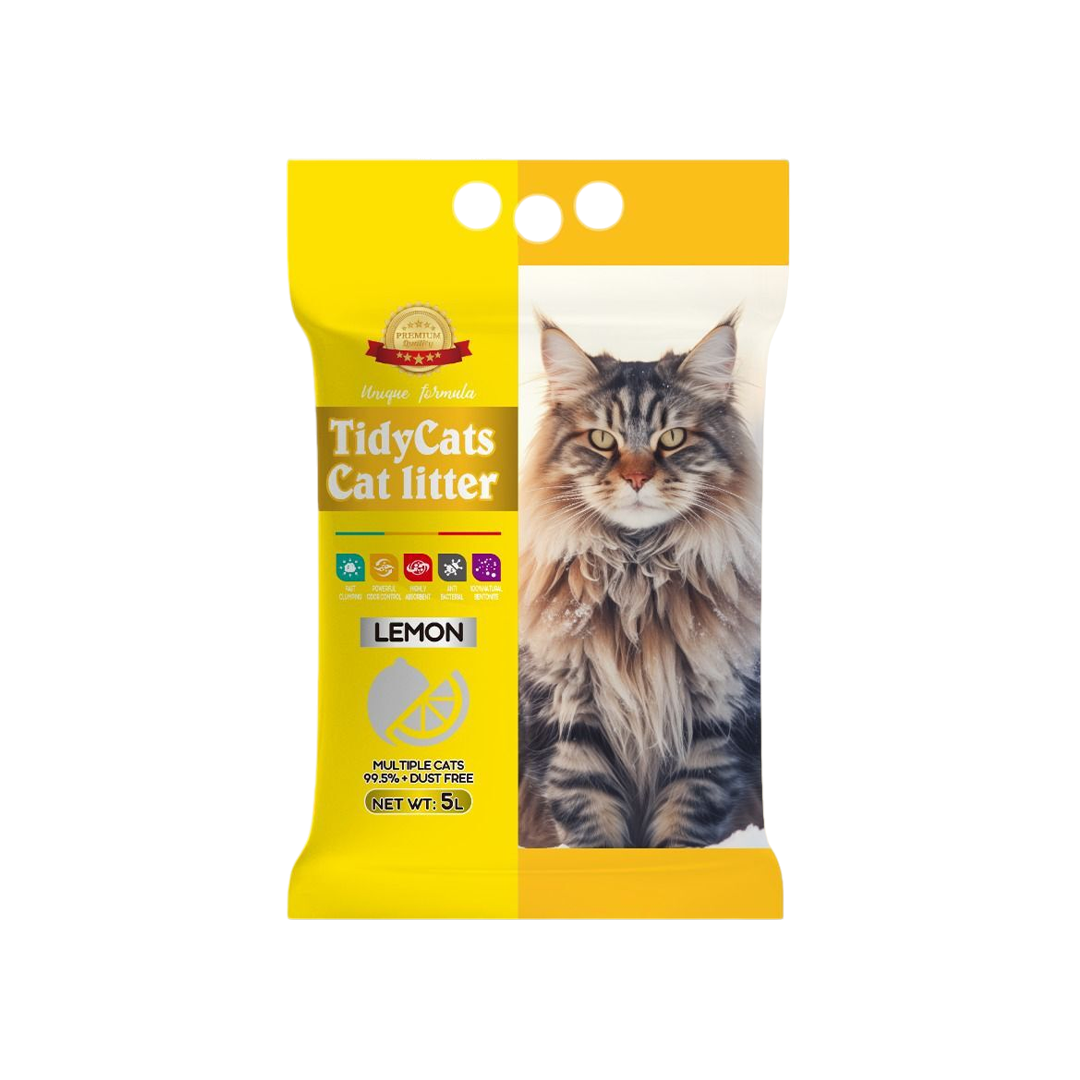 TidyCats Bentonite Cat Litter Lemon 5L