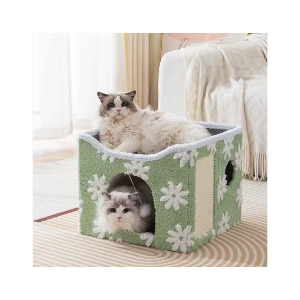 NextGen Exclusive Double Decker Cat Tent House with Scratcher